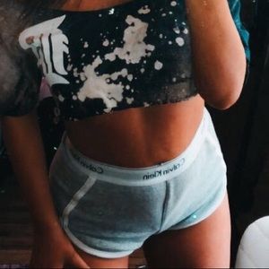 SOLD on depop CALVIN KLEIN BOOTY SHORTS